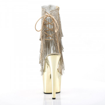 Pleaser ADORE-1017RSF Clr-Gold/Gold Chrome