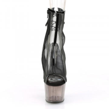 Pleaser ADORE-1018MSHT Blk Pat-Mesh/Smoke Tinted