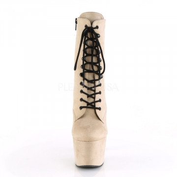 Pleaser ADORE-1020FS Beige Faux Suede/Beige Faux Suede