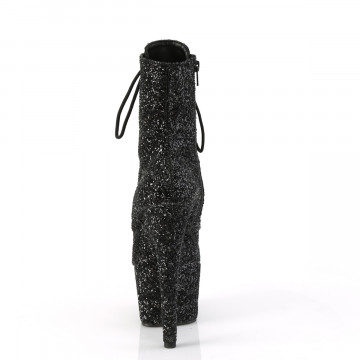 Pleaser ADORE-1020GWR Blk Glitter/Blk Glitter