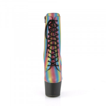 Pleaser ADORE-1020REFL-02 Rainbow Reflective/Blk Matte