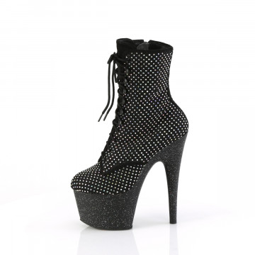 Pleaser ADORE-1020RM Blk Faux Suede-RS Mesh/Blk Matte