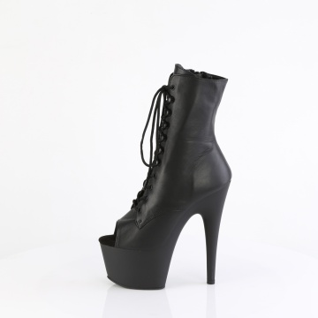 Pleaser ADORE-1021 Blk Leather/Blk Matte