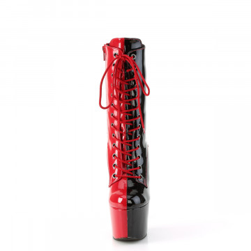 Pleaser ADORE-1040TT Red-Blk Pat/Red-Blk