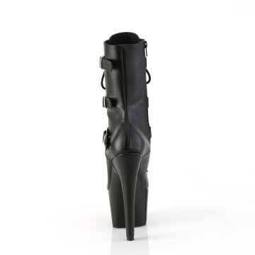 Pleaser ADORE-1043 Blk Faux Leather/Matching