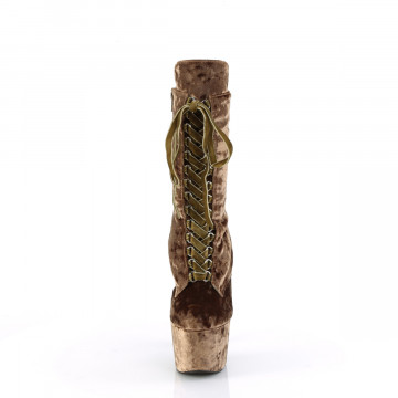 Pleaser ADORE-1045VEL Khaki Velvet/Khaki Velvet