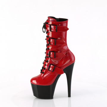 Pleaser ADORE-1046TT Red Holo Pat/Blk