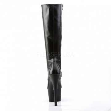 Pleaser ADORE-2023 Blk Str Faux Leather/Blk Matte