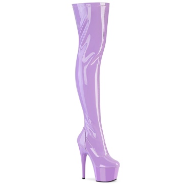 Pleaser ADORE-3000 Lavender Str. Pat/Lavender - Img 1