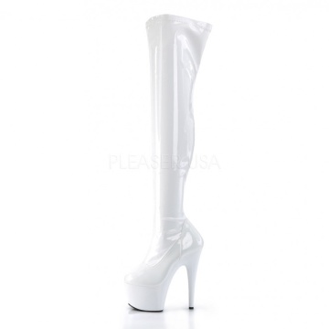 Pleaser ADORE-3000 Wht Str Pat/Wht