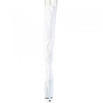 Pleaser ADORE-3000HWR Wht Str. Holo/Wht Holo