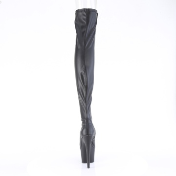 Pleaser ADORE-3011 Blk Str. Faux Leather/Blk Matte