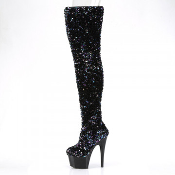 Pleaser ADORE-3020 Blk Multi Seuqins/Blk
