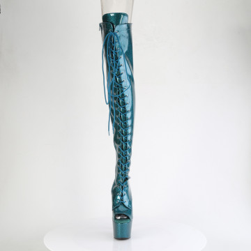 Pleaser ADORE-3021GP Teal Glitter Pat/M