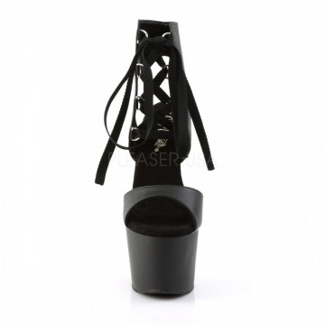 Pleaser ADORE-700-14 Blk Faux Leather/Blk Matte