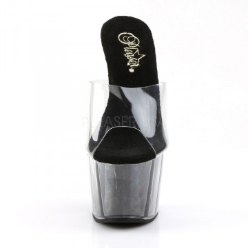 Pleaser ADORE-701G Clr/Blk Gltr
