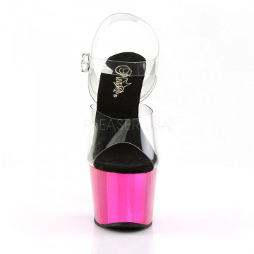 Pleaser ADORE-708 Clr/H. Pink Chrome