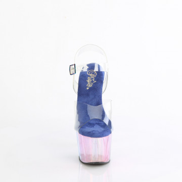 Pleaser ADORE-708HT Clr/Blue Multi Tinted