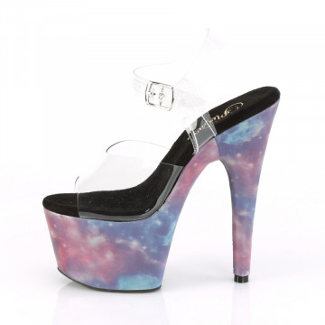 Pleaser ADORE-708REFL Clr/Purple-Blue Reflective
