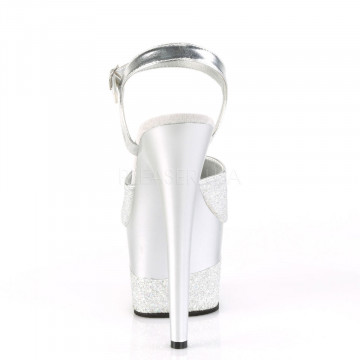 Pleaser ADORE-709-2G Slv Multi Glitter/Slv Multi Glitter