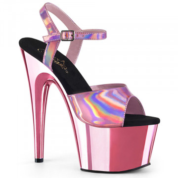Pleaser ADORE-709HGCH B. Pink Hologram/B. Pink Chrome