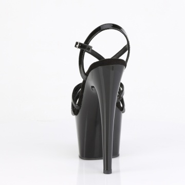 Pleaser ADORE-713 Blk Pat/Blk