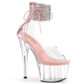 Pleaser ADORE-724RS Clr-B. Pink/Clr