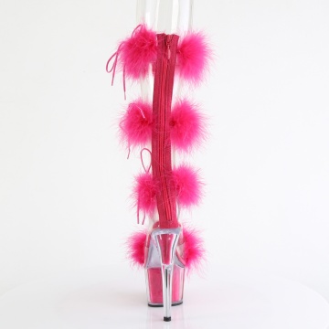 Pleaser ADORE-728F Clr-H. Pink Fur/M