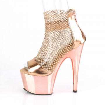 Pleaser ADORE-765RM R.Gold Metallic Pu-RS Mesh/R.Gold Chrome