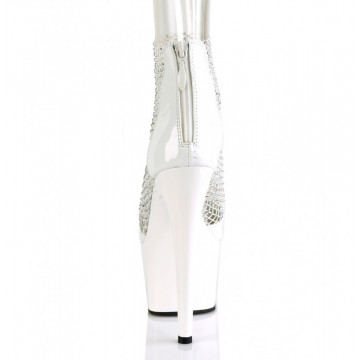 Pleaser ADORE-765RM Wht Pat-RS Mesh/Wht