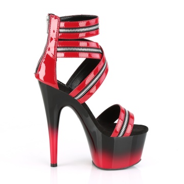Pleaser ADORE-766 Red Pat/Blk-Red