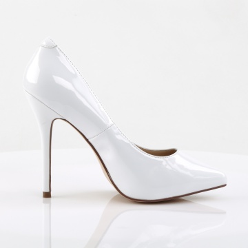 Pleaser AMUSE-20 Wht Pat