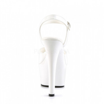 Pleaser ASPIRE-609 Wht Pat/Wht