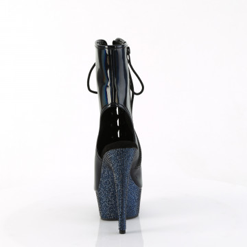 Pleaser BEJEWELED-1016-6 Blk Holo Pat/Midnight Blk RS
