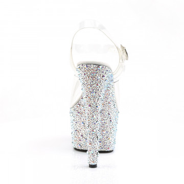 Pleaser BEJEWELED-708MS Clr/Slv Multi RS