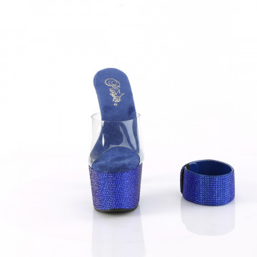 Pleaser BEJEWELED-712RS Clr/Royal Blue RS