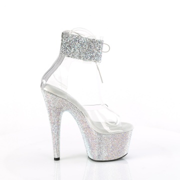 Pleaser BEJEWELED-724RS-02 Clr-Slv Multi RS/Slv AB RS