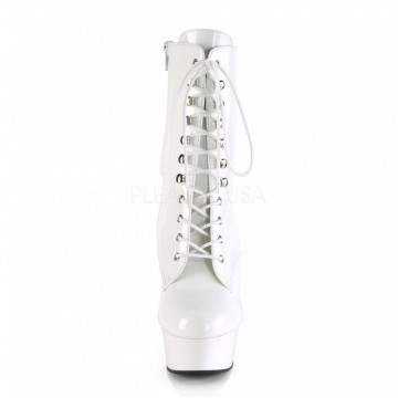 Pleaser DELIGHT-1020 Wht Pat/Wht
