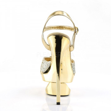 Pleaser ECLIPSE-619G Gold Multi Gltr/Gold Chrome
