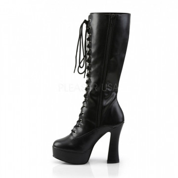Pleaser ELECTRA-2020 Blk Faux Leather