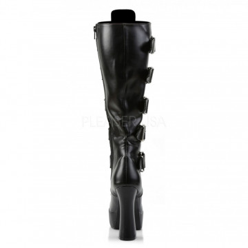 Pleaser ELECTRA-2042 Blk Faux Leather