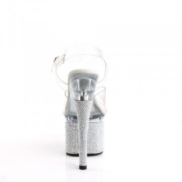 Pleaser ESTEEM-708DM Clr/Clr-Slv AB RS