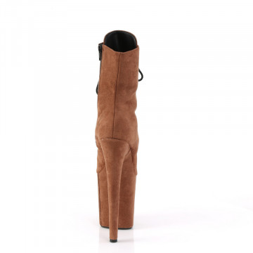 Pleaser FLAMINGO-1020FS Caramel Faux Suede/Caramel Faux Suede