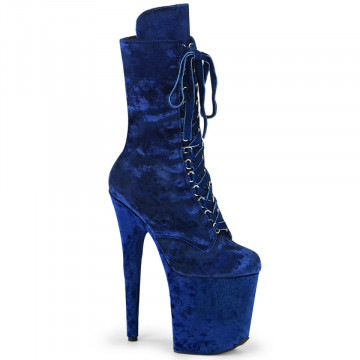 Pleaser FLAMINGO-1045VEL Navy Blue Velvet/Navy Blue Velvet