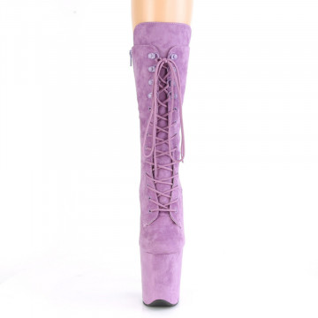 Pleaser FLAMINGO-1050FS Lilac Faux Suede/Lilac Faux Suede