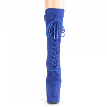 Pleaser FLAMINGO-1050FS Royal Blue Faux Suede/Royal Blue Faux Suede