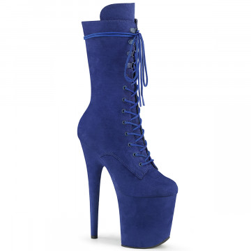 Pleaser FLAMINGO-1050FS Royal Blue Faux Suede/Royal Blue Faux Suede