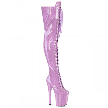 Pleaser FLAMINGO-3020GP Lilac Glitter Pat/M