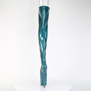 Pleaser FLAMINGO-3021GP Teal Glitter Pat/M