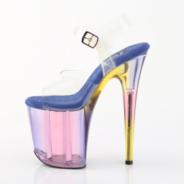Pleaser FLAMINGO-808HT Clr/Blue Multi Tinted